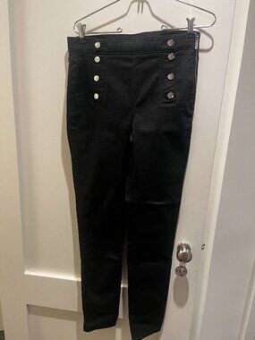 Karen Millen Pants With Silver Buttons Size 6